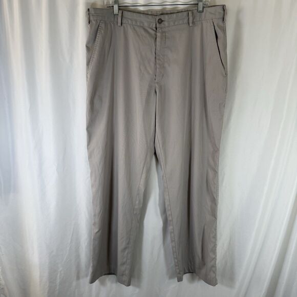 Nike Golf Pants Men's 36x32 Tan Straight Leg Pockets Active Golf Casual - Picture 1 of 11